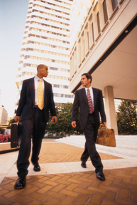 Two businessmen in suits